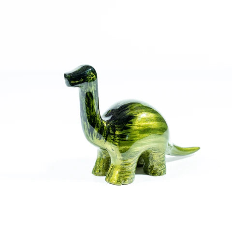 Nessie Dinosaur Ornament - Brushed Lime