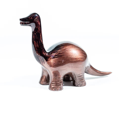 Nessie Dinosaur Ornament - Brushed Brown