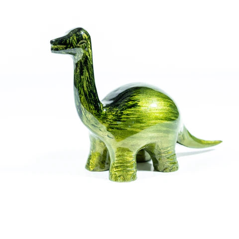 Nessie Dinosaur Ornament - Brushed Lime