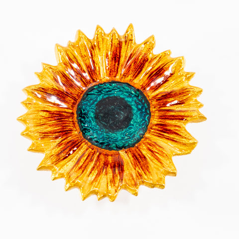 Sunflower Ornament - Gold & Green