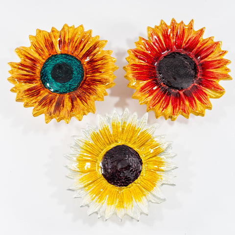 Sunflower Ornament - Gold & Green