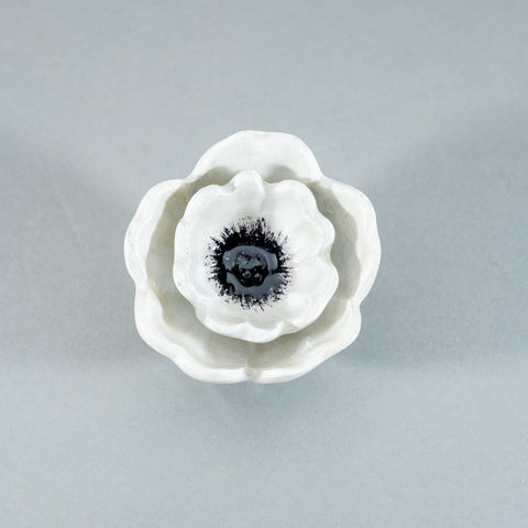 Poppy Ornament - White