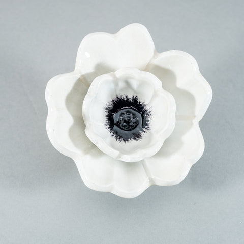 Poppy Ornament - White