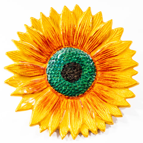 Sunflower Ornament - Gold & Green