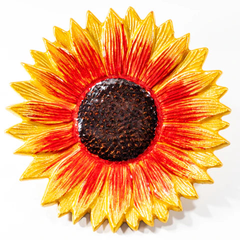 Sunflower Ornament - Gold & Red
