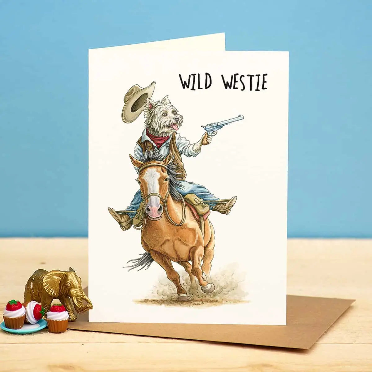 Wild Westie Birthday Card