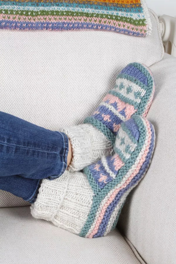 Classic Fairisle Lined Sofa Socks