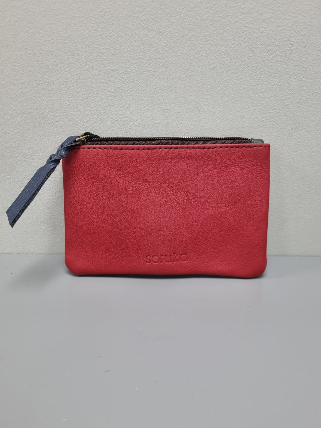 Zahra Pouch Purse - Red/Blue