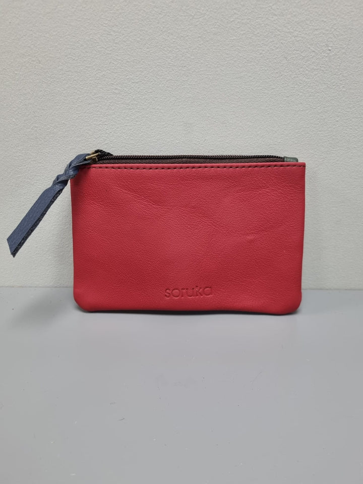 Zahra Pouch Purse - Red/Blue