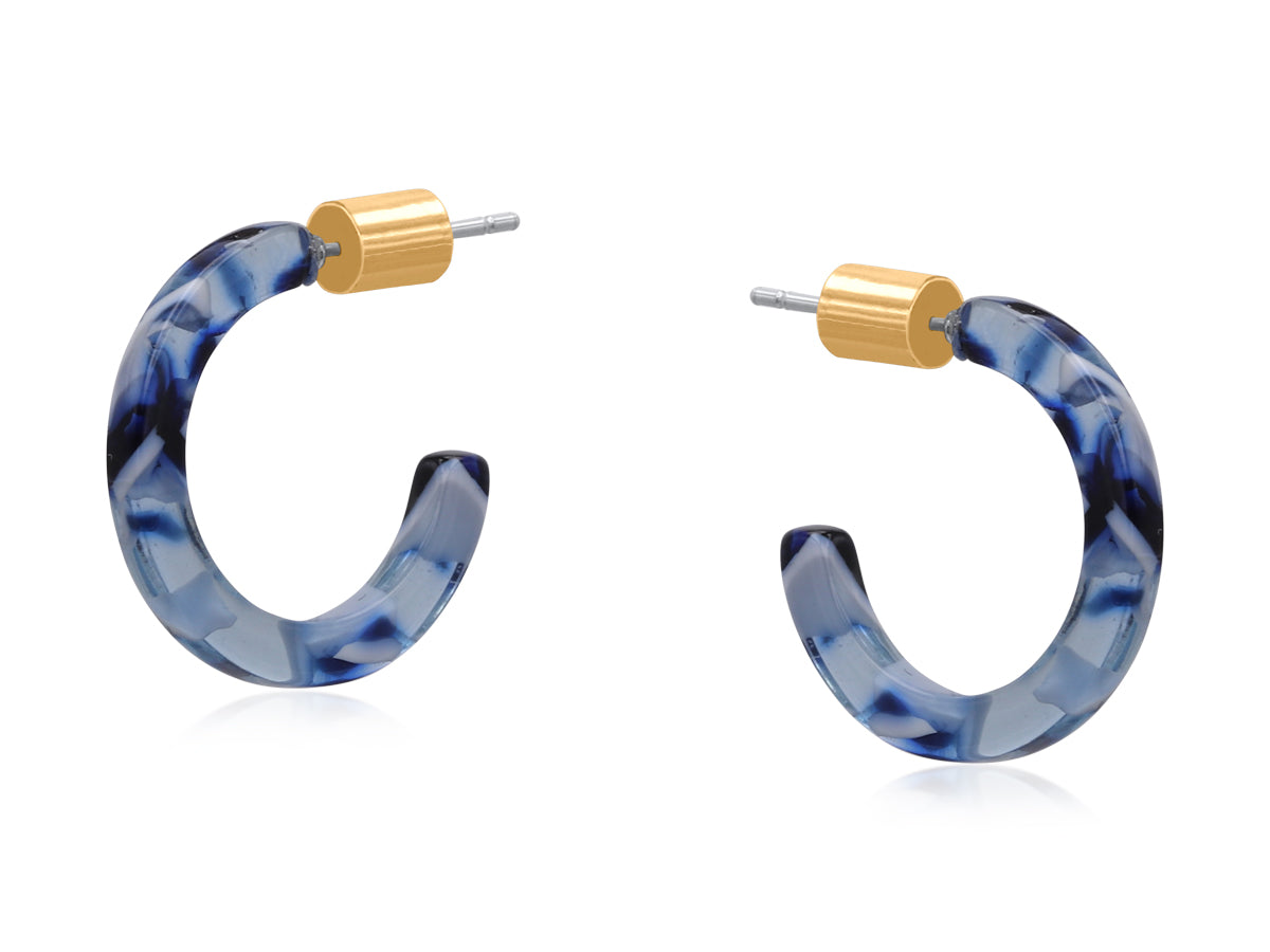 Lucce Petite Resin Hoop Earrings