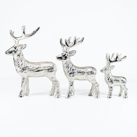 Stag Ornament - Silver