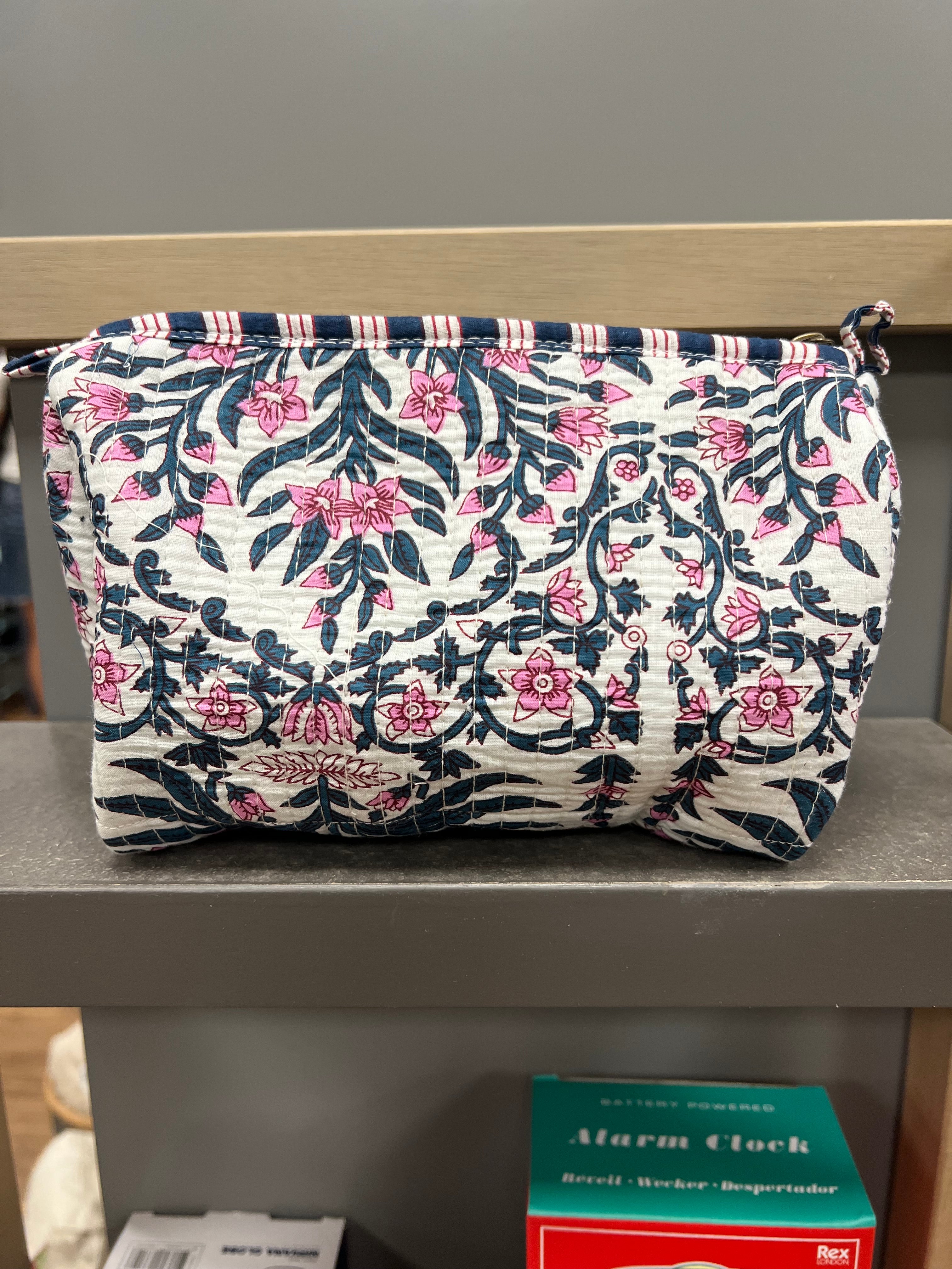 Quilted Cotton Wash Bag