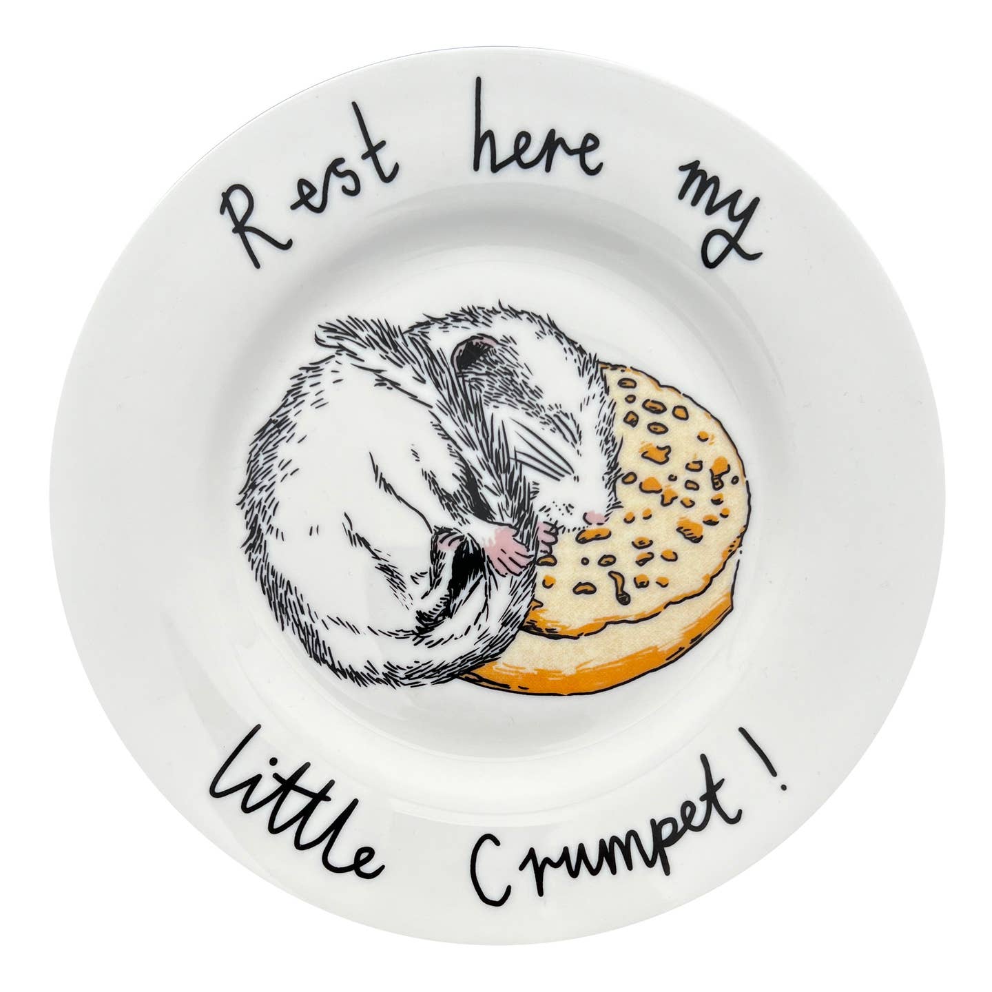 Rest Here My Little Crumpet Side Plate