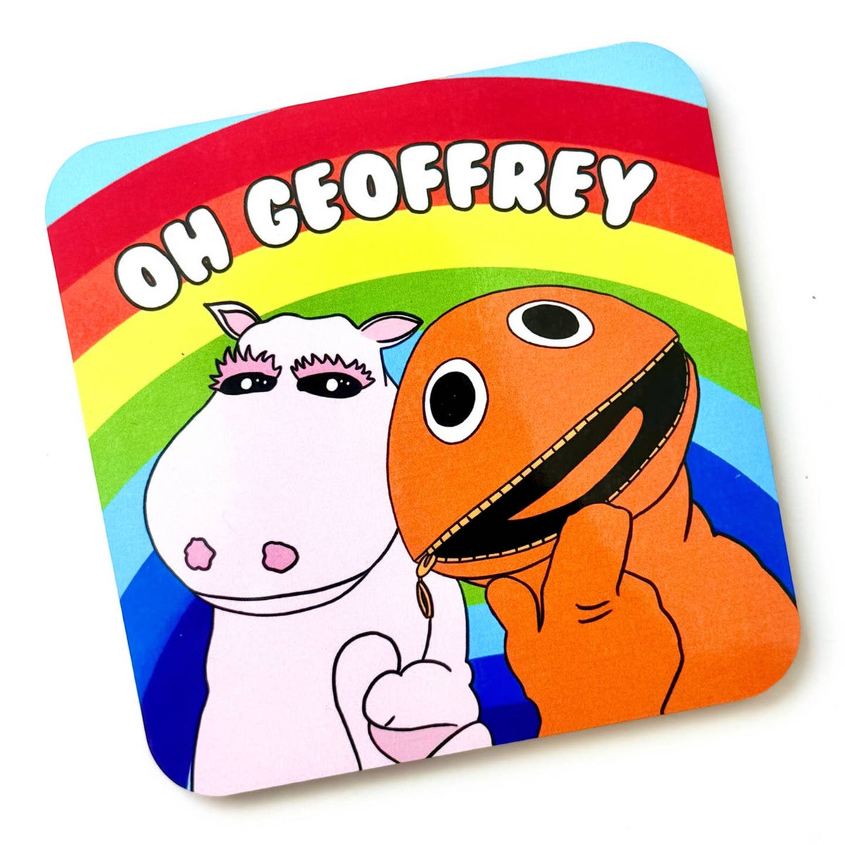 Oh Geoffrey -  Rainbow Inspired Drinks Coaster