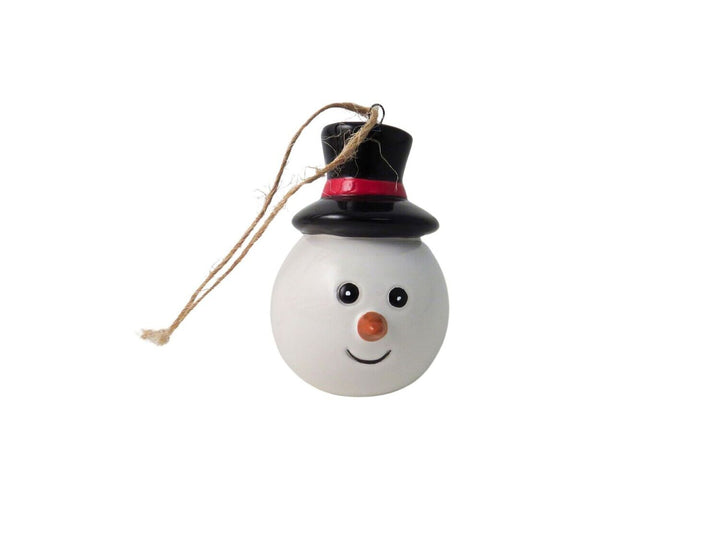 Ceramic Snowman Head Tree decoration