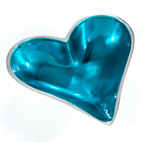 Heart Dish - Aqua