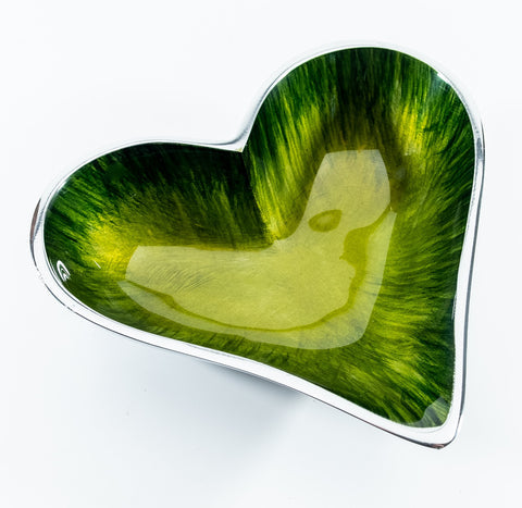 Heart Dish - Brushed Green