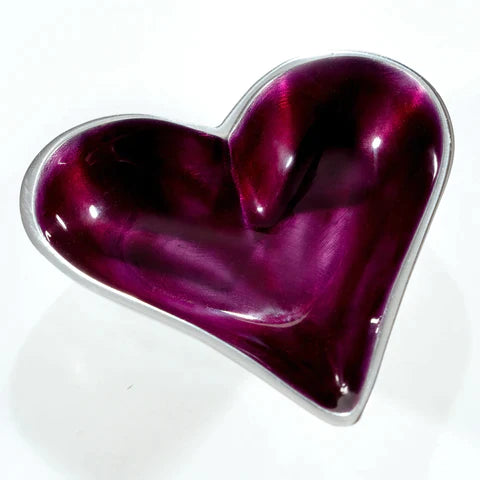 Heart Dish - Brushed Purple