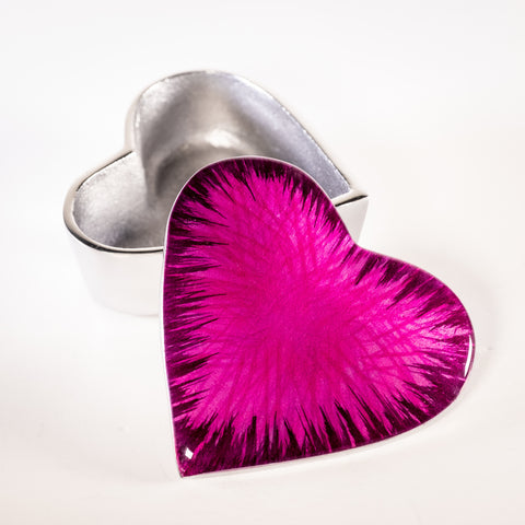 Heart Trinket Box - Brushed Pink