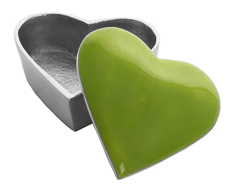 Heart Trinket Box - Lime