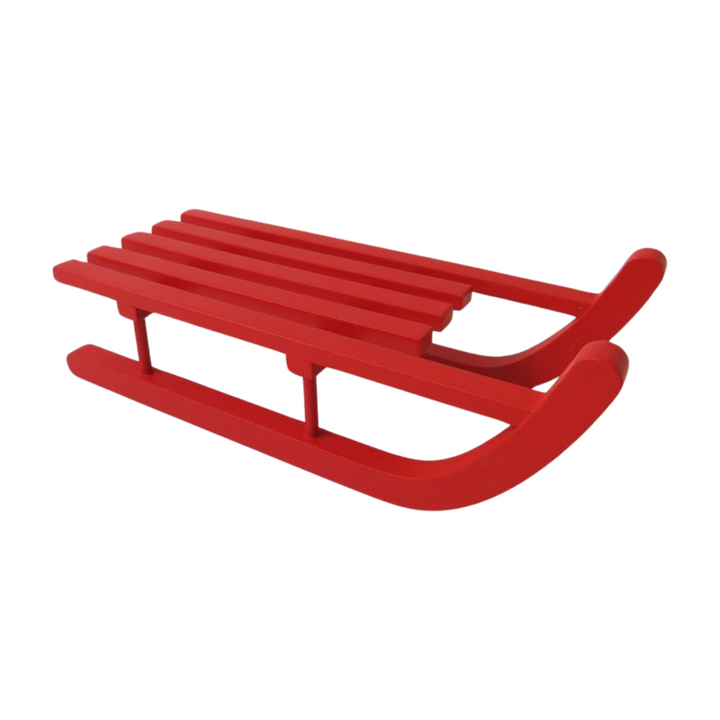 Red Wooden Sleigh