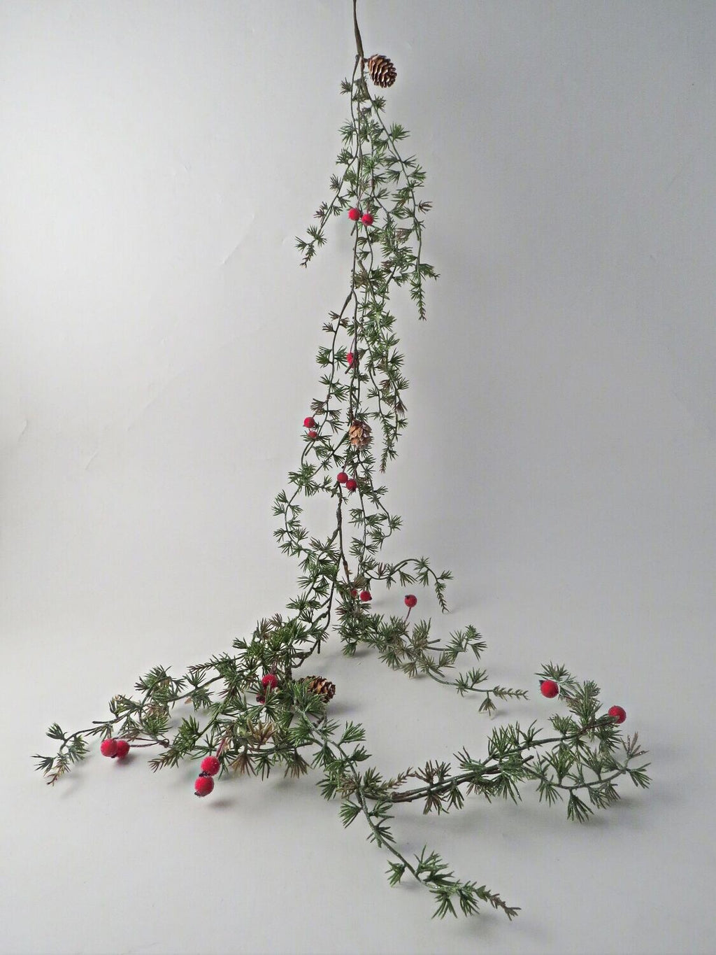 Garland with Red Berries And Tendrils