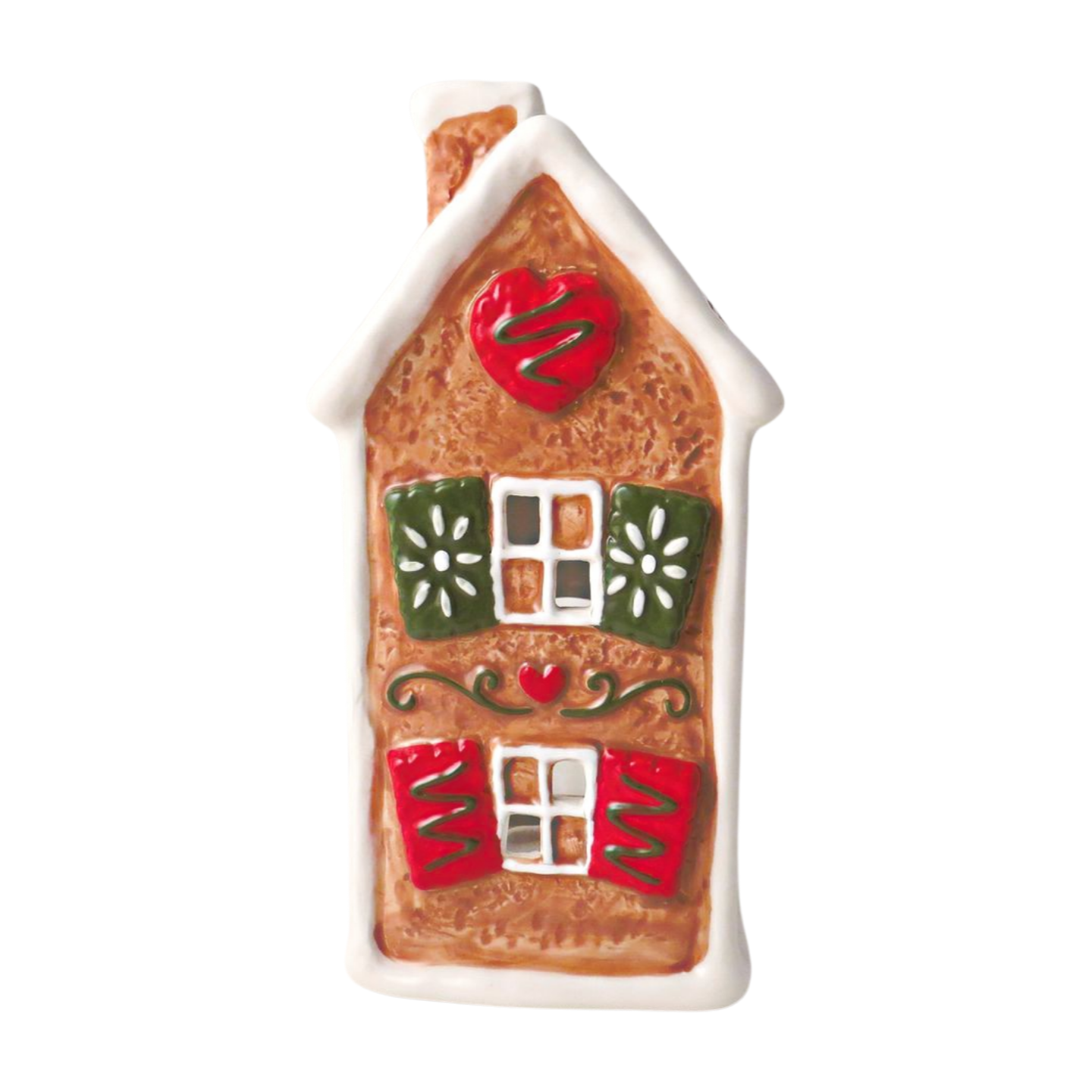 Gingerbread House T-Light Holder - Heart