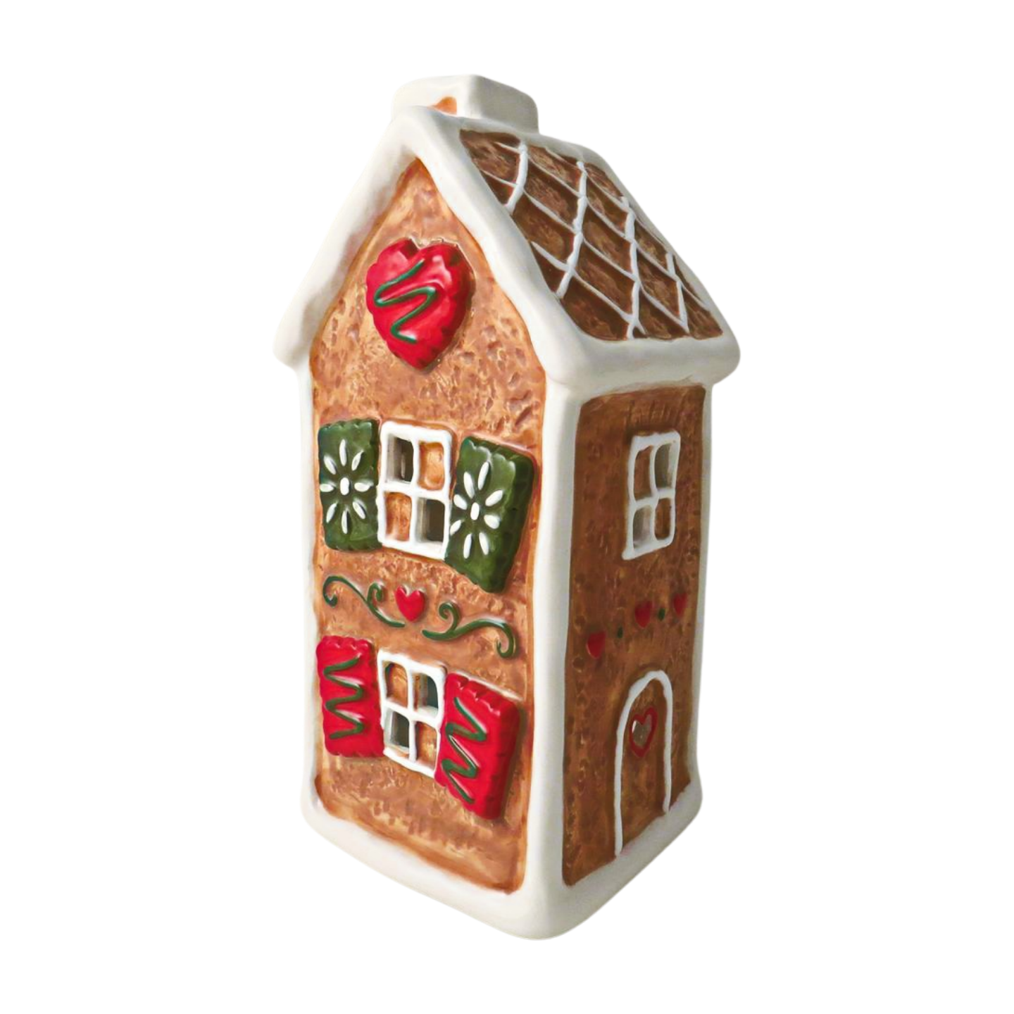 Gingerbread House T-Light Holder - Heart