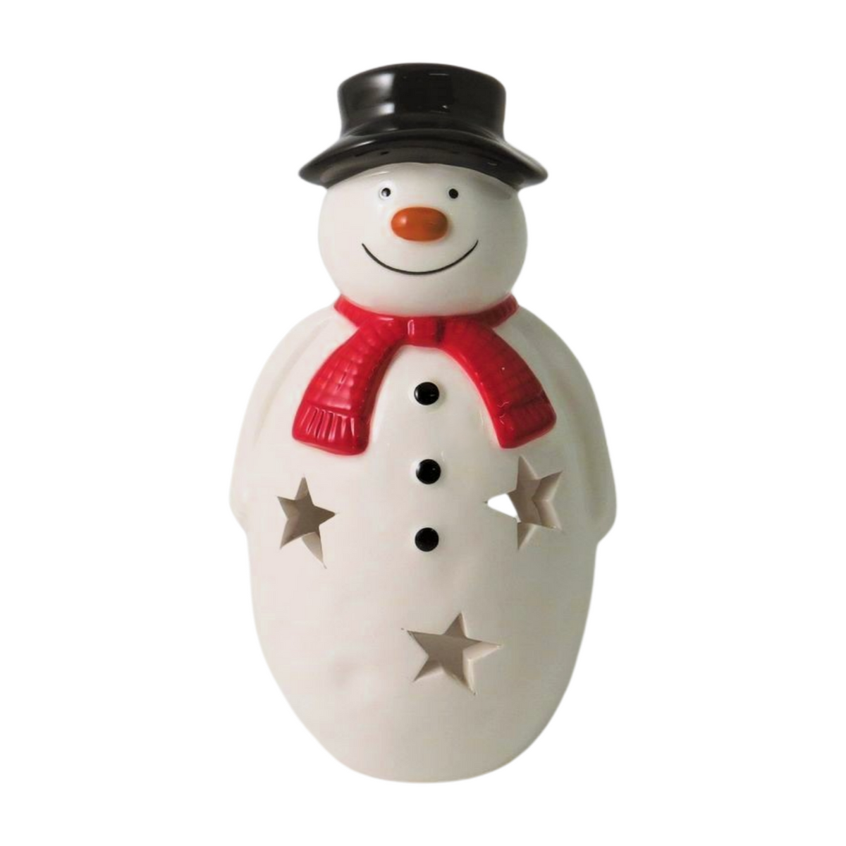 Traditional Snowman Tealight Holder