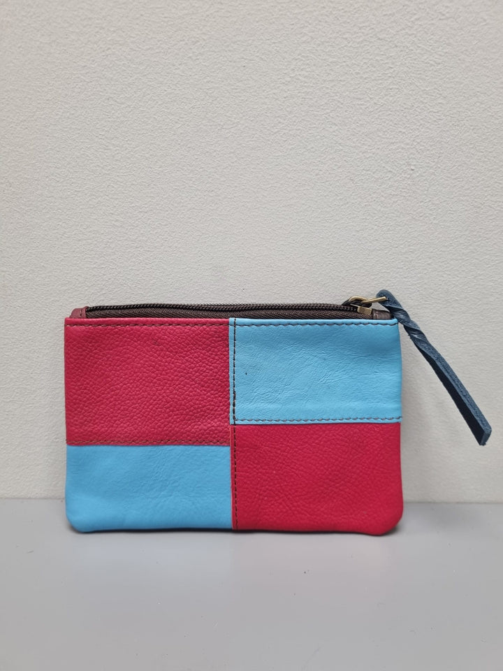 Zahra Pouch Purse - Red/Blue