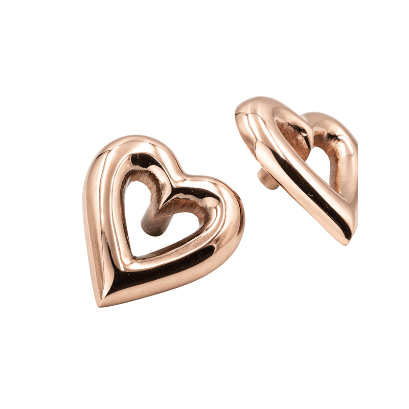 Heart Drawer Knob - Rose Gold Finish