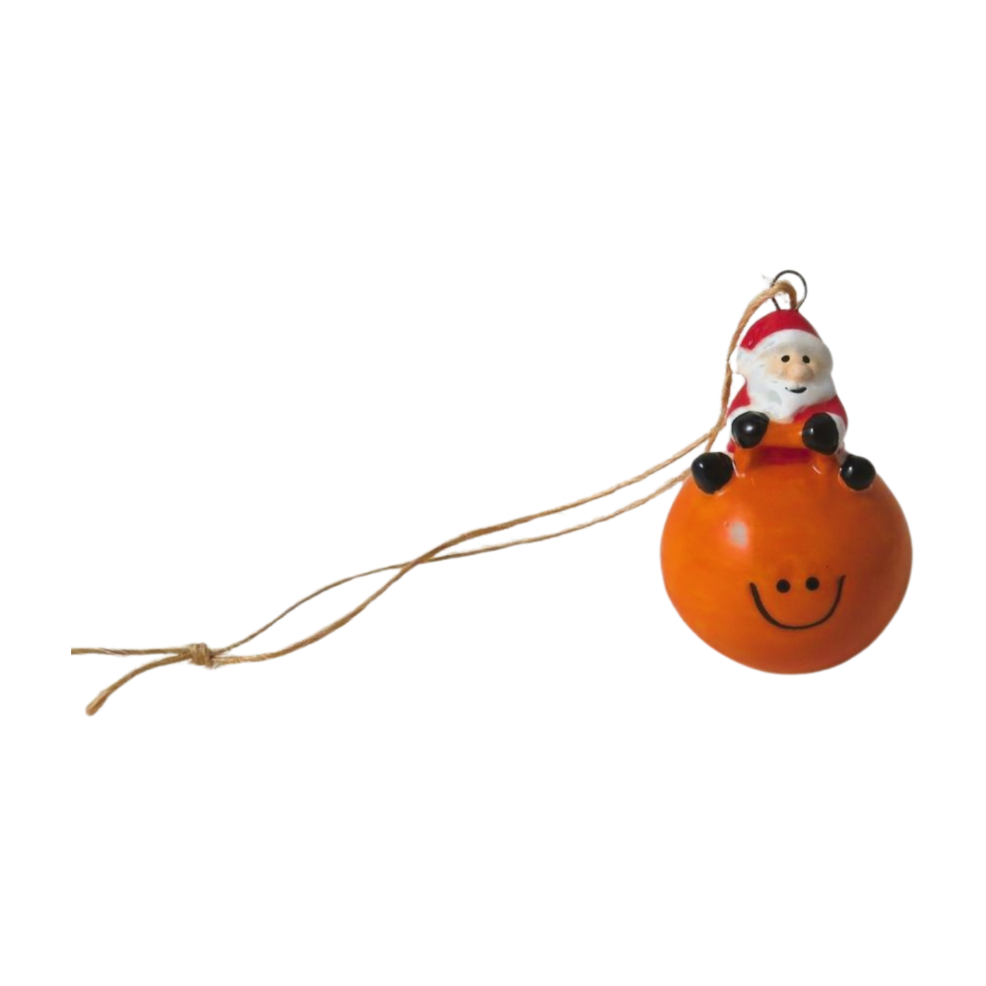 Santa on space hopper Hanging decoration