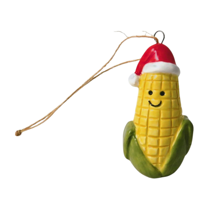 Ceramic Corn On The Cob Hanging Decoration