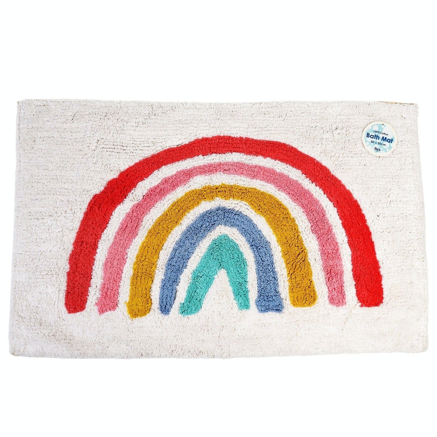 Tufted Cotton Bath Mat - Rainbow