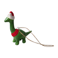 Dinosaur in Santa Hat Hanging Decoration