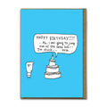 Embossed Jump Out Cake Birthday Card