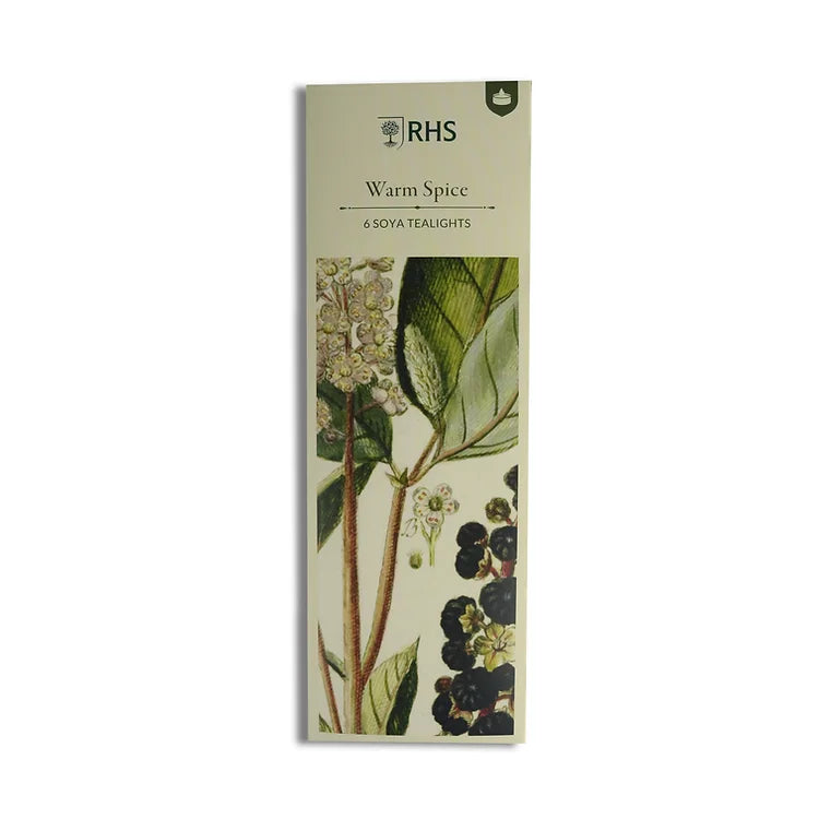 Scented Tea Lights - Pack Of 6 - RHS Heritage Warm Spice