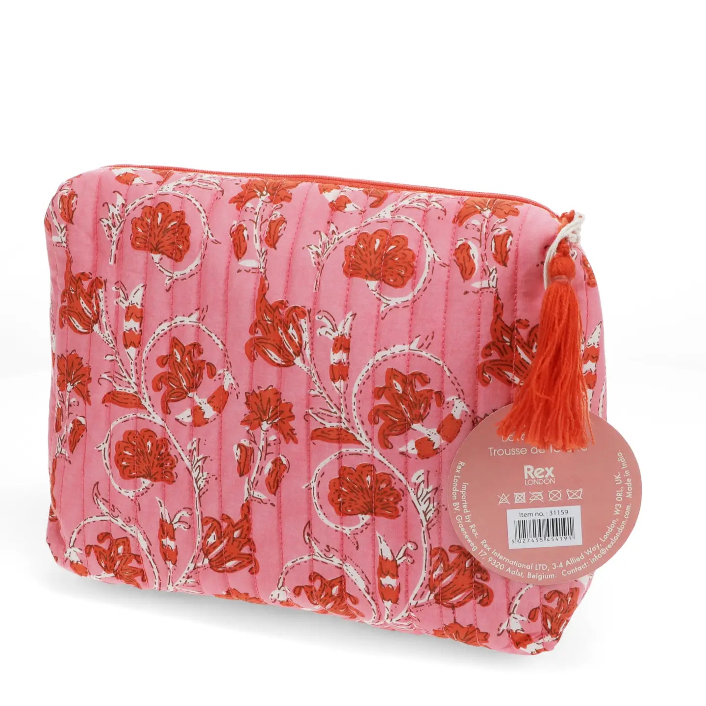 Quilted Cotton Wash Bag - Kalyani