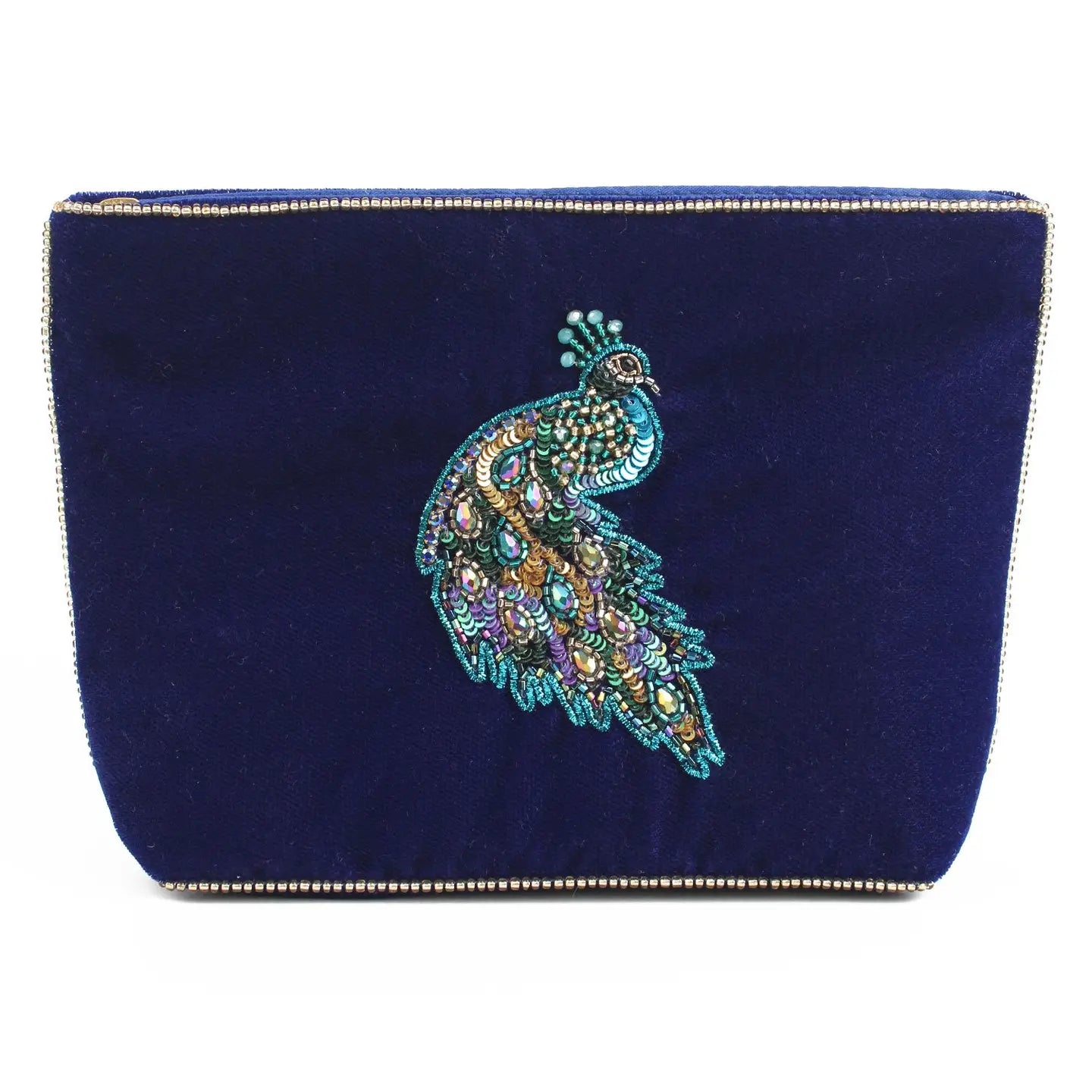 Peacock Motif Purse - Medium