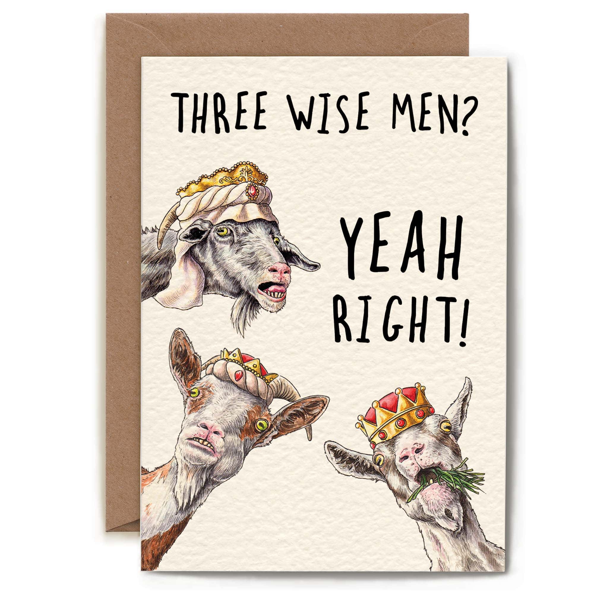 Three Wise Men Christmas Card