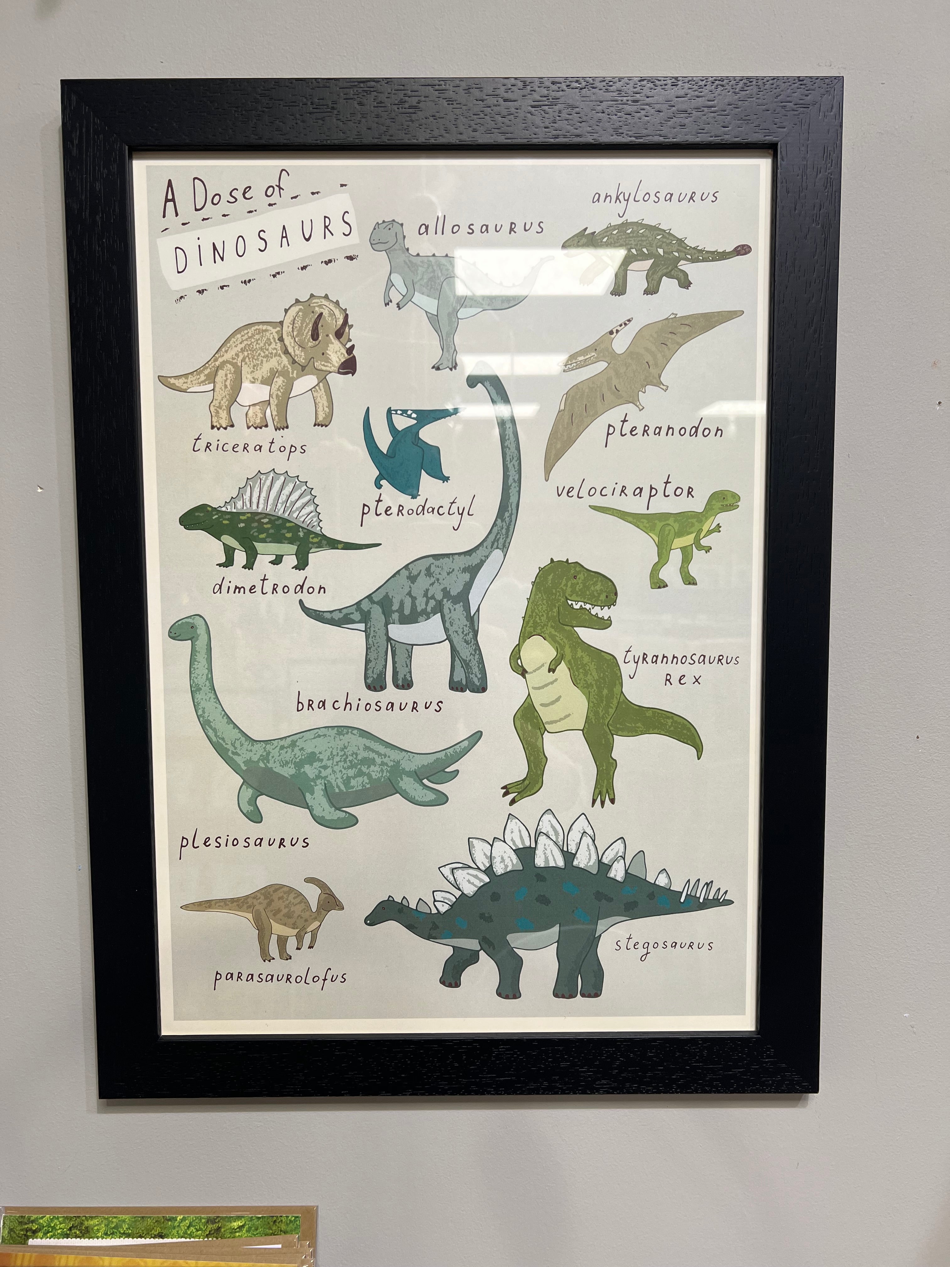 A Dose of Dinos - Framed Print
