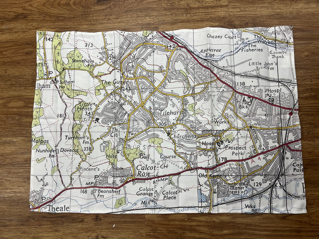 Vintage Map Tea Towel