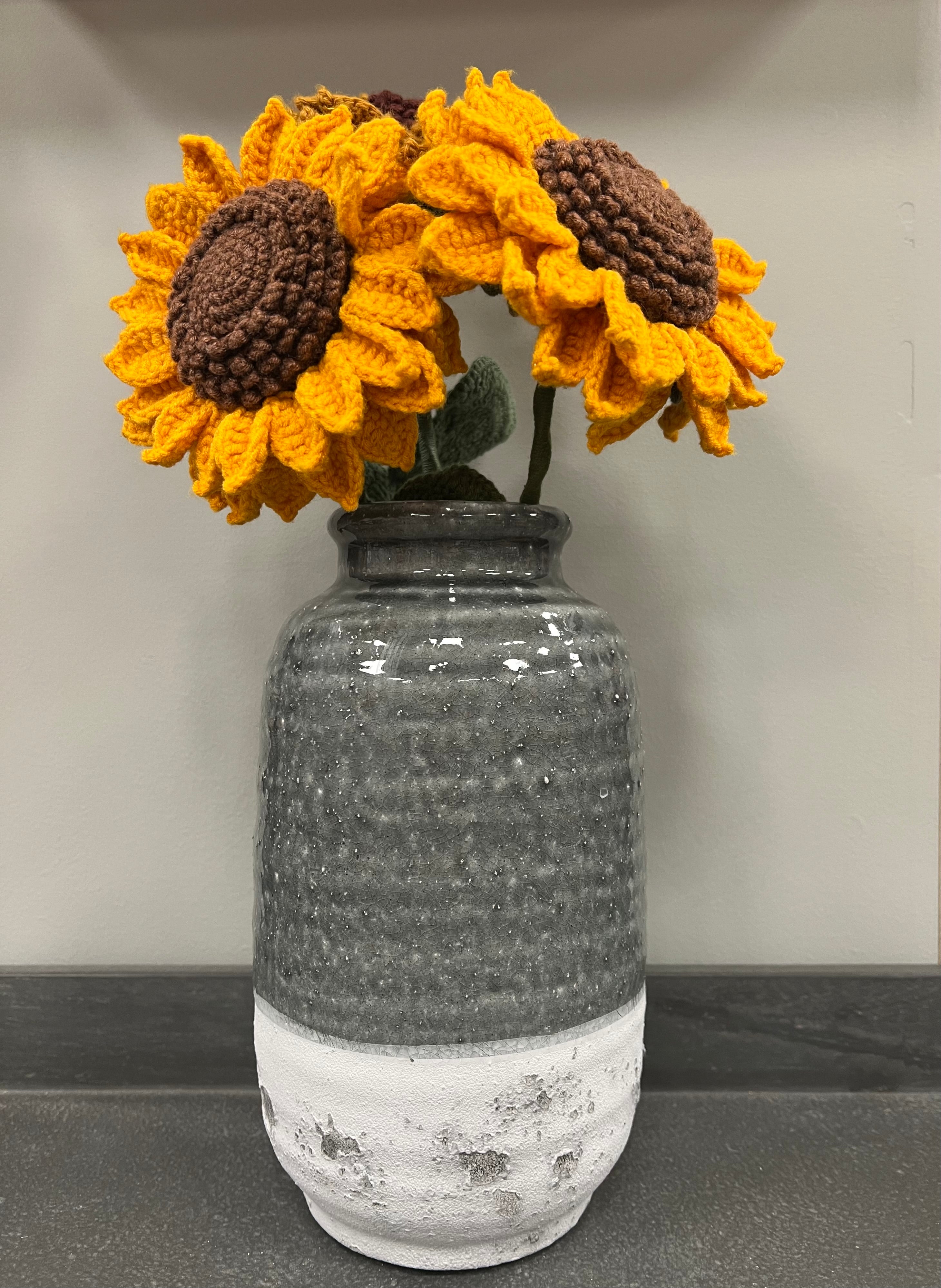 Biggie Best Two Tone Grey Jar Vase