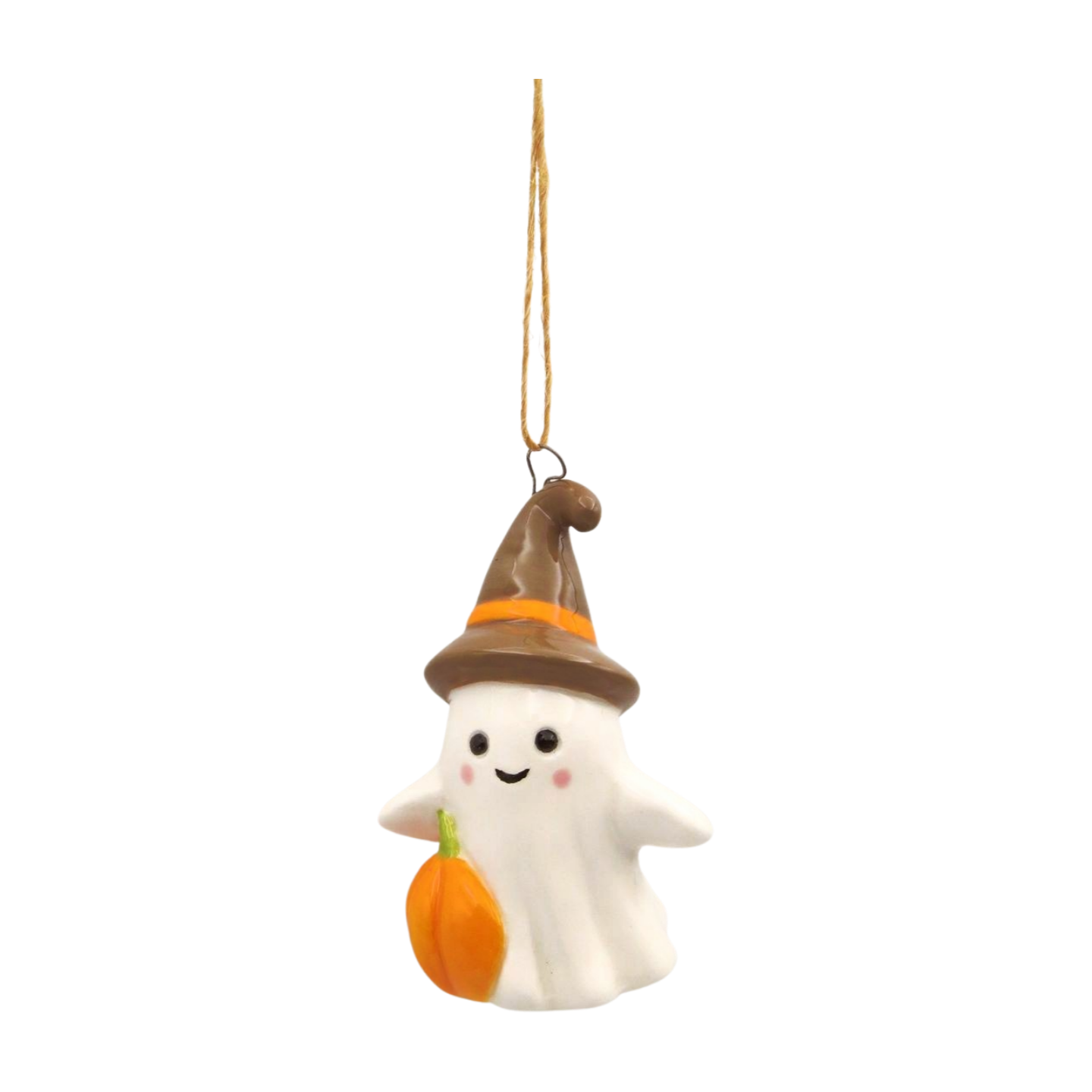 Ceramic Witchy Ghost Hanging Decoration