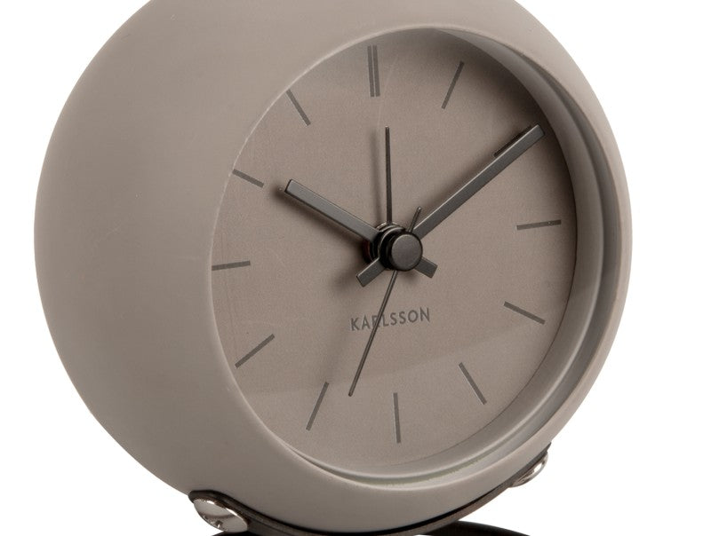 Nirvana Globe Alarm Clock -  Warm Grey