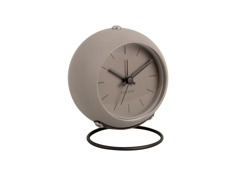 Nirvana Globe Alarm Clock -  Warm Grey
