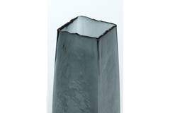 Dark Grey Iduna Glass Vase 25cm