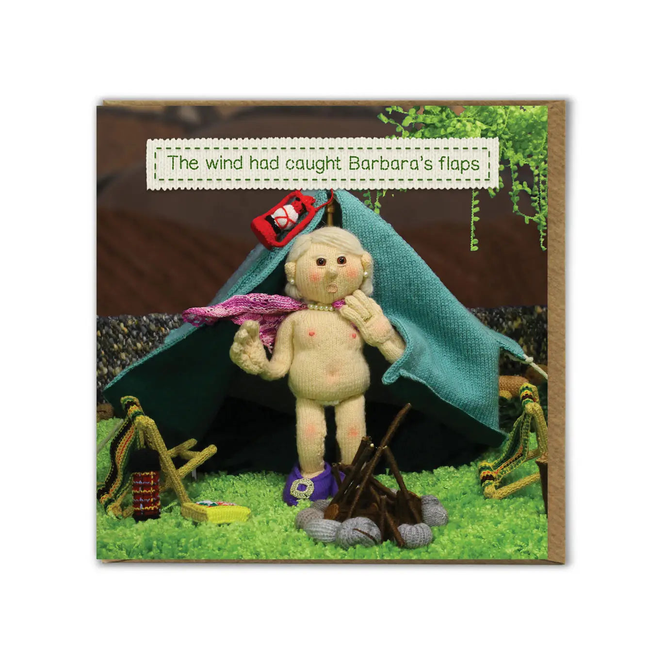 Barbara's Flaps- Funny Greetings Card