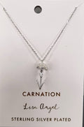 Carnation Flower Pendant Necklace