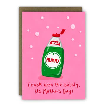 Cost Of Living Washing Up- Mother's Day Card